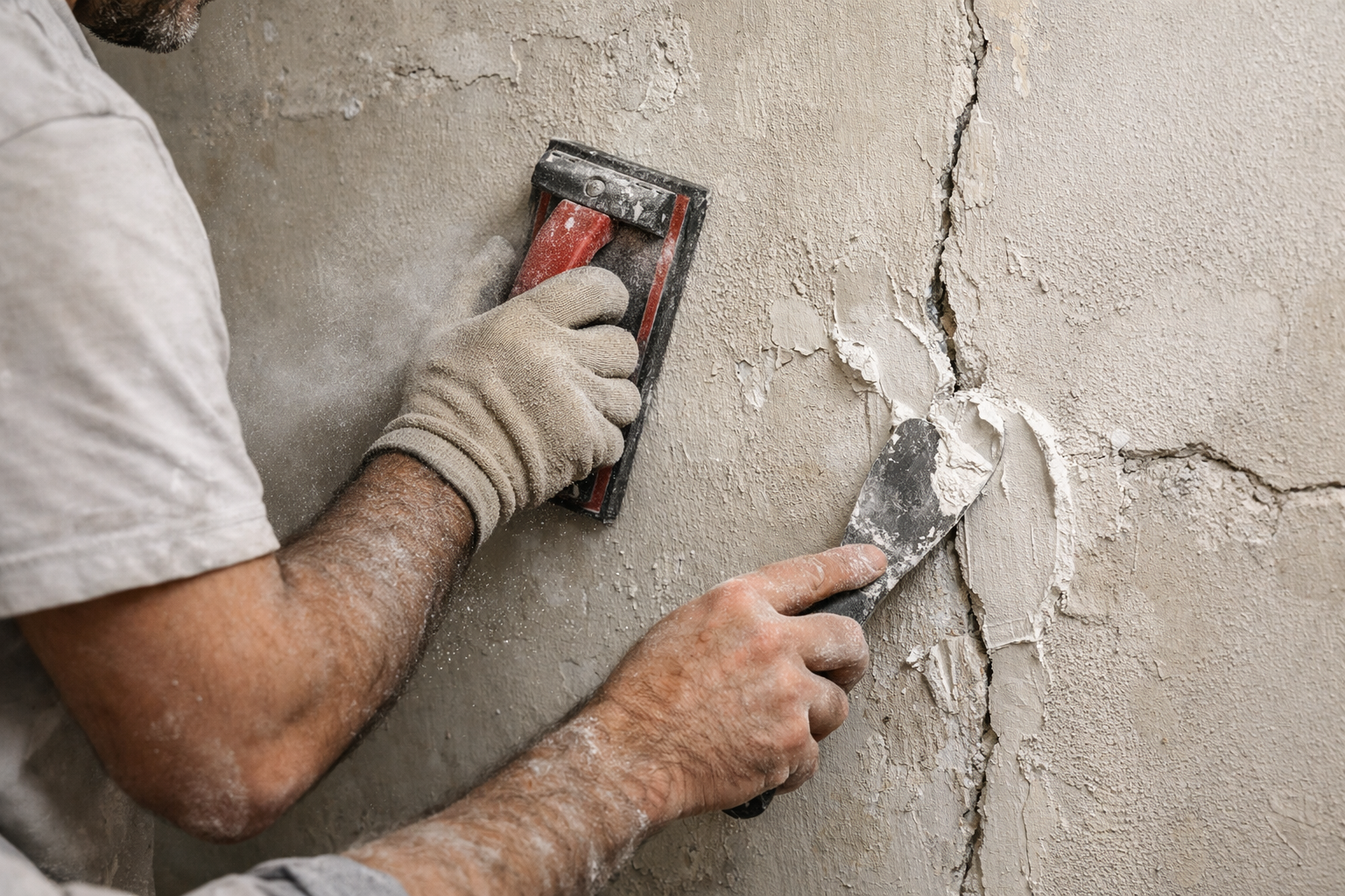 Préparation des supports murs et plafonds